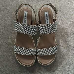 Steve Madden Platform Rhinestone Sandals
